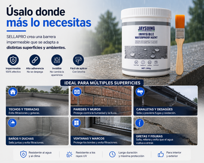 SellaPro 500g — Protege tu hogar hoy. Evita gastos mañana. Repara goteras y filtraciones en minutos