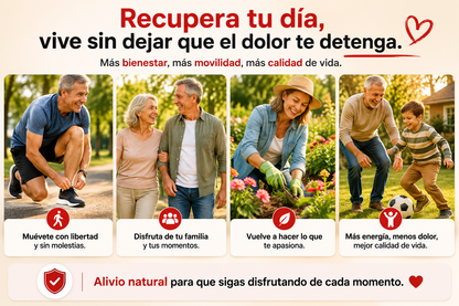 ArtriGo™  Vuelve caminar, descansar y moverte con menos dolor | Alivio natural para Artrosis y Artritis