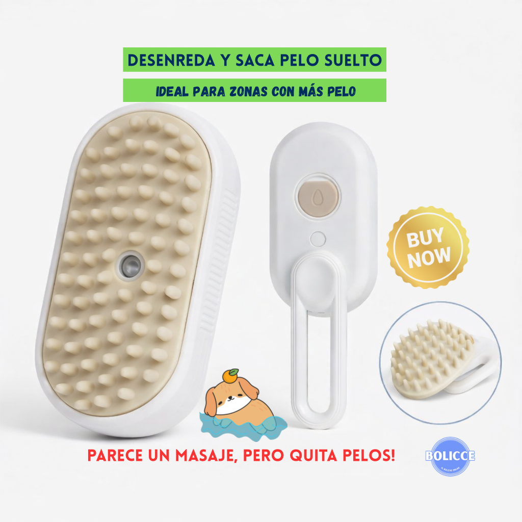 Pack Guante Para Mascota +Cepillo