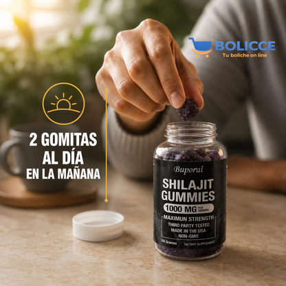 Shilajit Gomitas Energizantes 1000 mg. |  Suplemento Apoyo energético e inmunitario