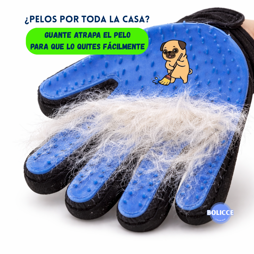 Pack Guante Para Mascota +Cepillo