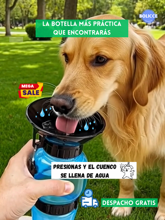 Botella de agua portátil para mascotas