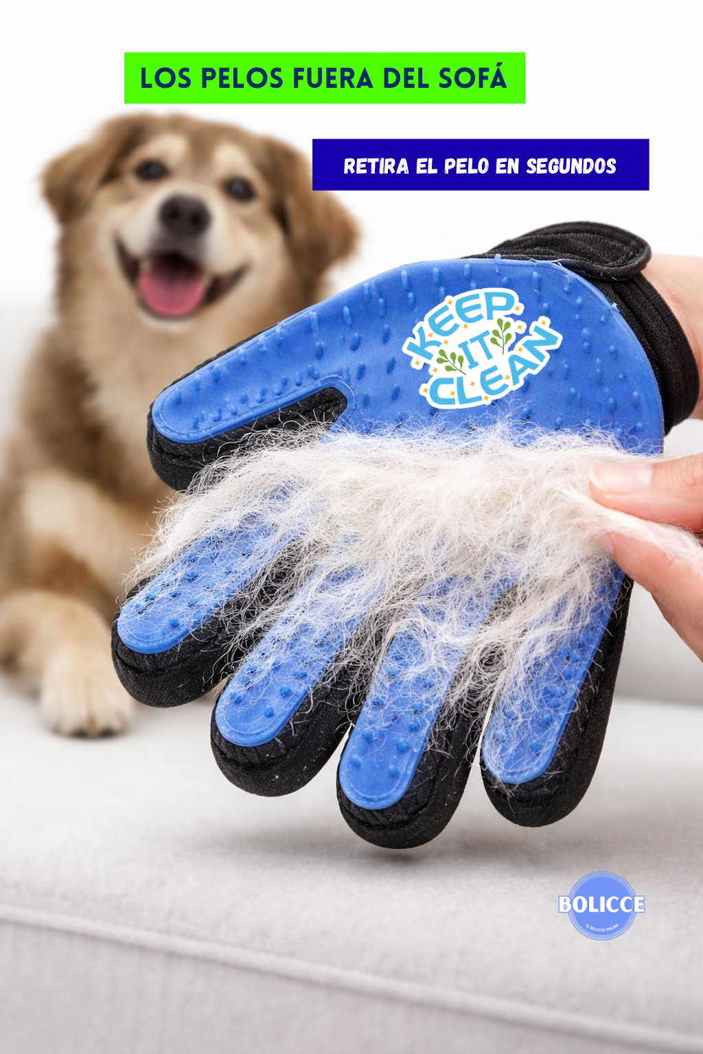 Pack Guante Para Mascota +Cepillo
