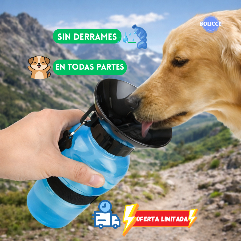 Botella de agua portátil para mascotas