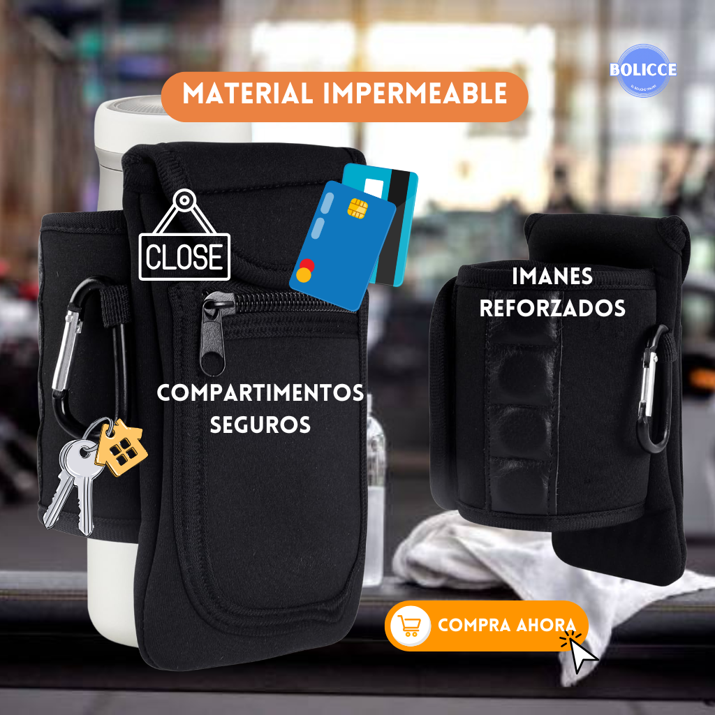 Funda Magnética para tu entrenamiento – ¡Mantén todo a la mano, sin perder el ritmo!- Envío gratis