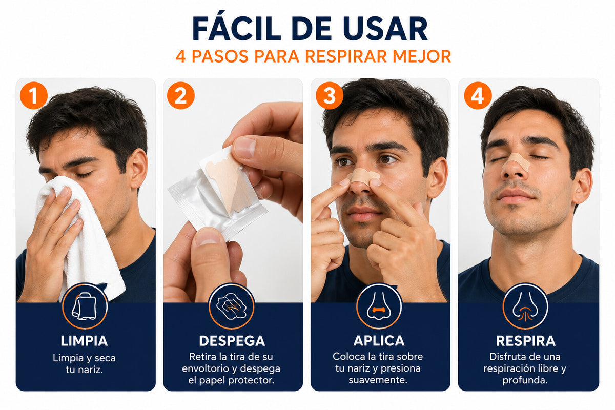 Las Tiras Nasales que mejora tu respiración, elimina ronquido y le da paz a tus noches