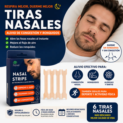 Las Tiras Nasales que mejora tu respiración, elimina ronquido y le da paz a tus noches